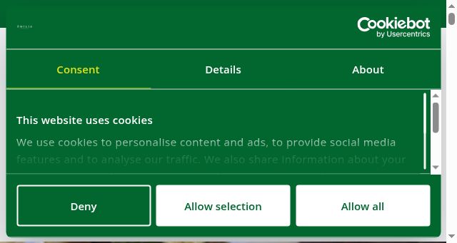 Screenshot of visitemilia.com