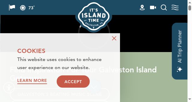 Screenshot of visitgalveston.com