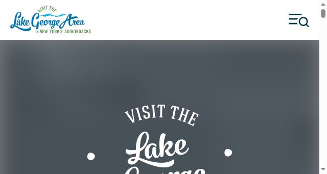Screenshot of visitlakegeorge.com