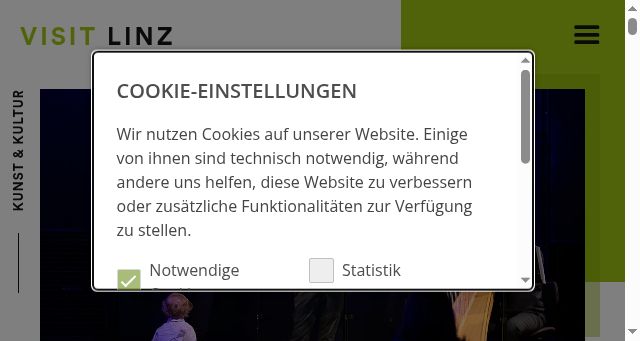 Screenshot of visitlinz.at