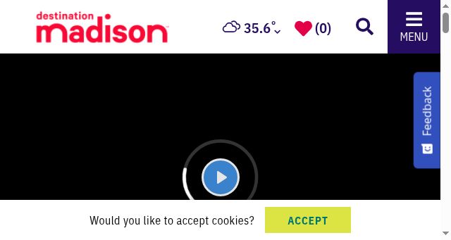 Screenshot of visitmadison.com