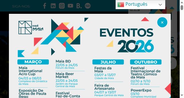 Screenshot of visitmaia.pt