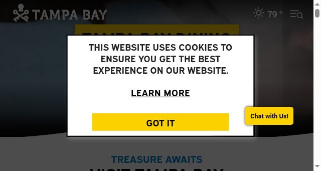 Screenshot of visittampabay.com