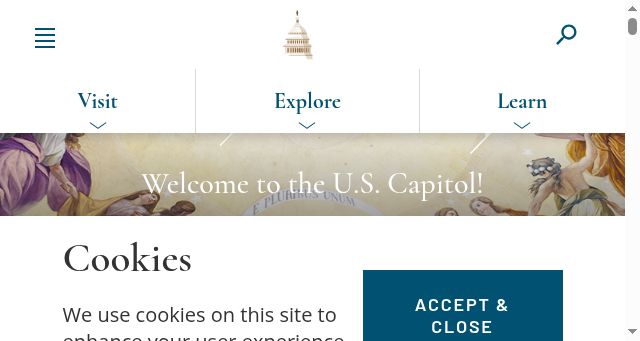 Screenshot of visitthecapitol.gov