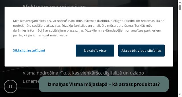 Screenshot of visma.lv