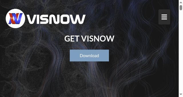 Screenshot of visnow.org