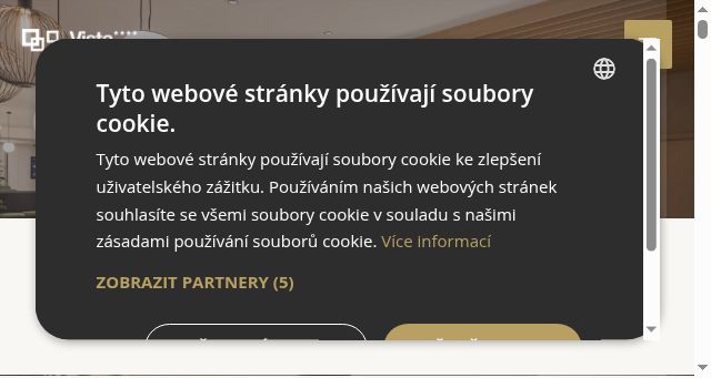 Screenshot of vista-hotel.cz