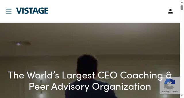Screenshot of vistage.com