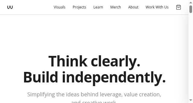 Screenshot of visualizevalue.com