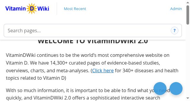 Screenshot of vitamindwiki.com