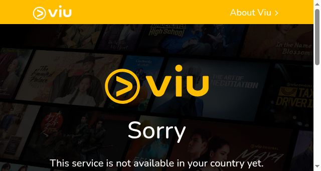 Screenshot of viu.com