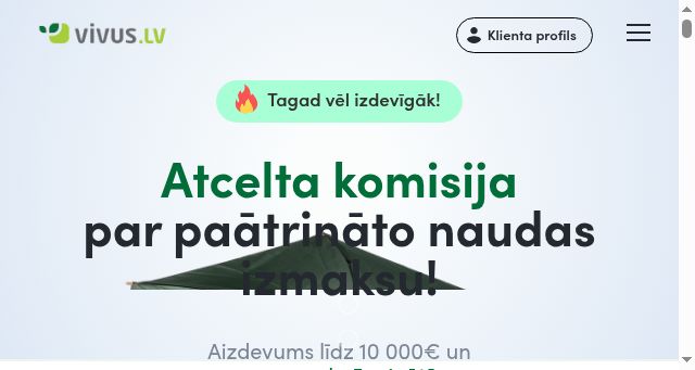 Screenshot of vivus.lv