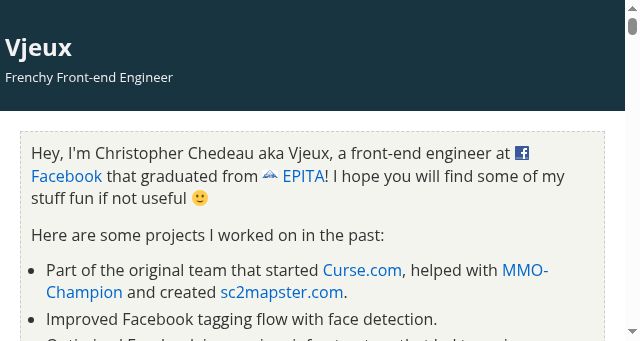 Screenshot of vjeux.com