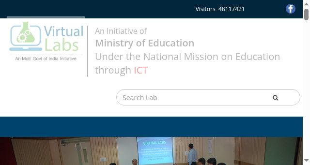 Screenshot of vlab.co.in