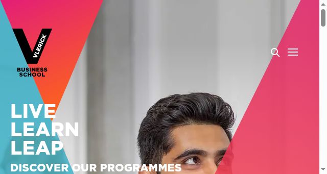 Screenshot of vlerick.com