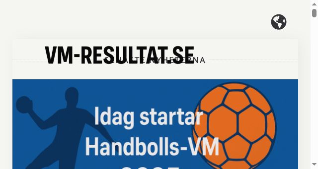Screenshot of vm-resultat.se