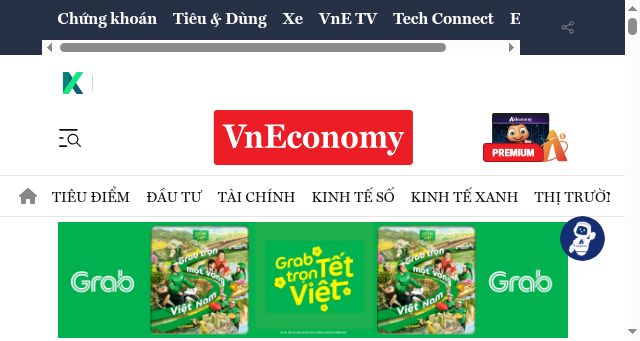 Screenshot of vneconomy.vn
