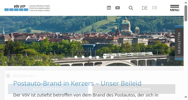 Screenshot of voev.ch