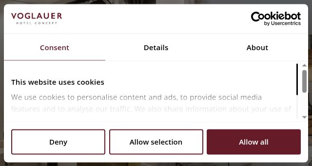 Screenshot of voglauer.com