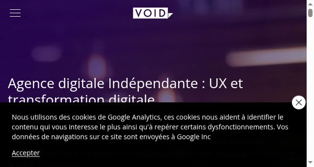 Screenshot of void.fr