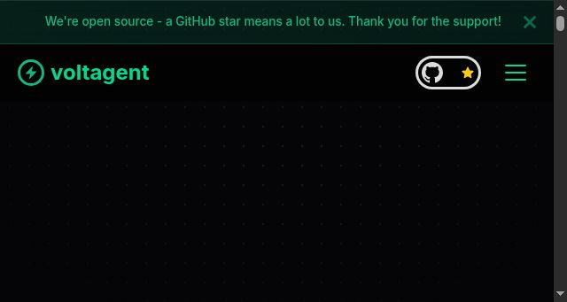 Screenshot of voltagent.dev