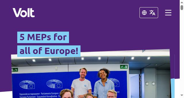 Screenshot of volteuropa.org