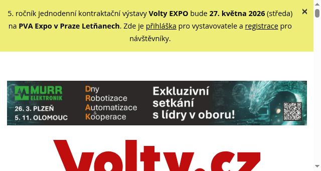 Screenshot of volty.cz