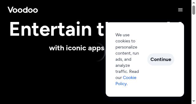 Screenshot of voodoo.io