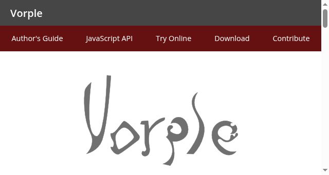 Screenshot of vorple-if.com