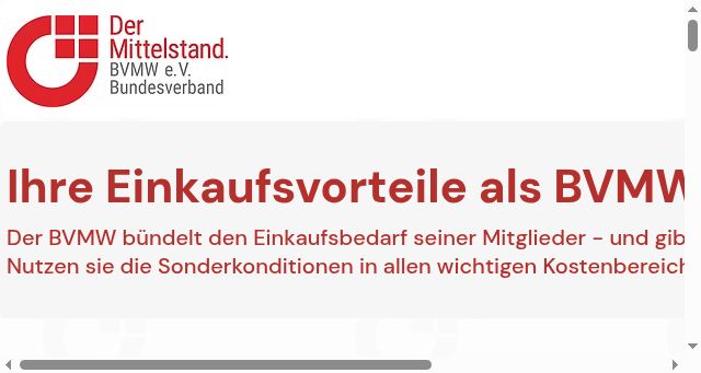 Screenshot of vorteile-bvmw.de