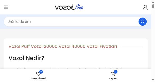 Screenshot of vozolpufshop.com