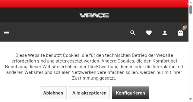 Screenshot of vpace.de