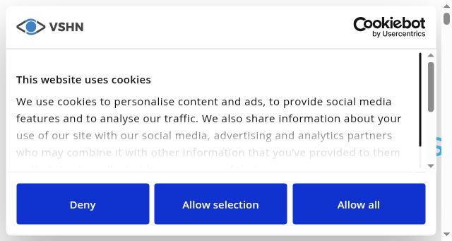 Screenshot of vshn.ch
