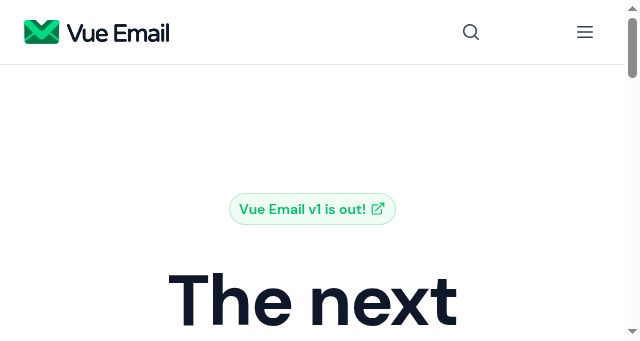 Screenshot of vuemail.net