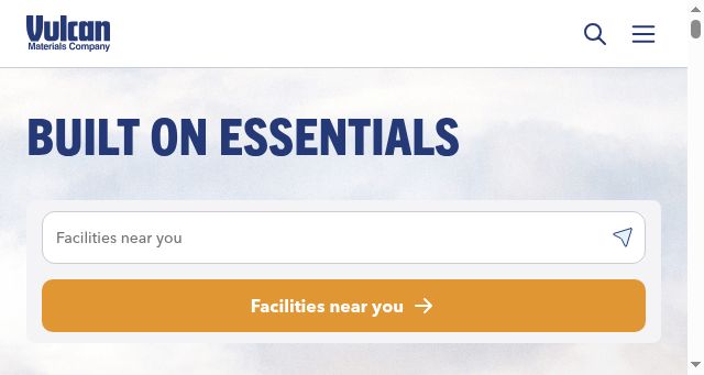 Screenshot of vulcanmaterials.com