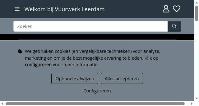 Screenshot of vuurwerkleerdam.nl