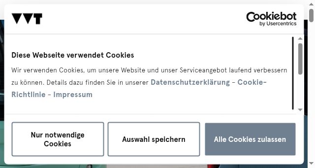 Screenshot of vvt.at