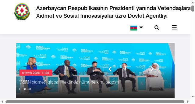 Screenshot of vxsida.gov.az