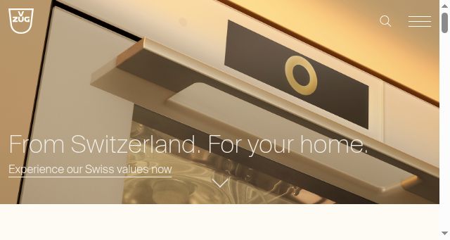 Screenshot of vzug.com