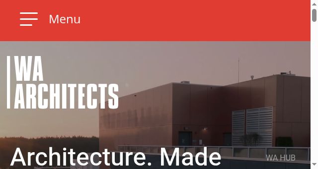 Screenshot of wa-arch.ca