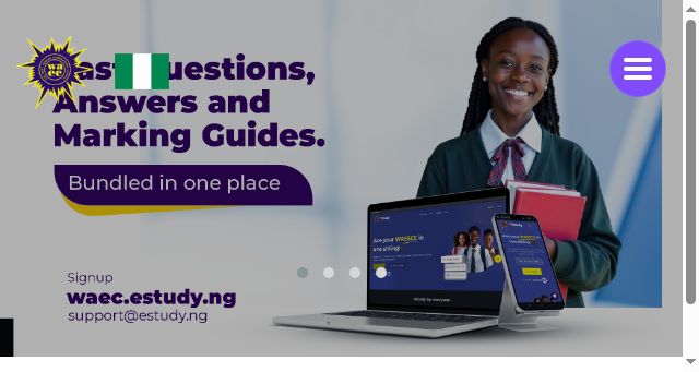 Screenshot of waecnigeria.org