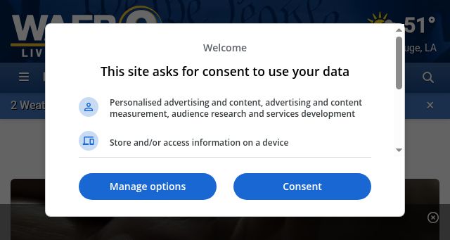 Screenshot of wafb.com