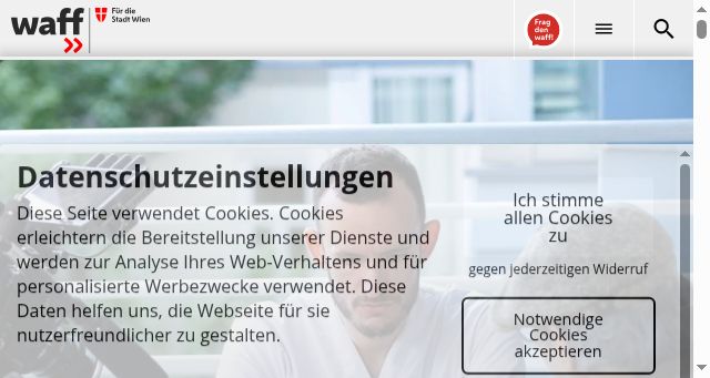 Screenshot of waff.at