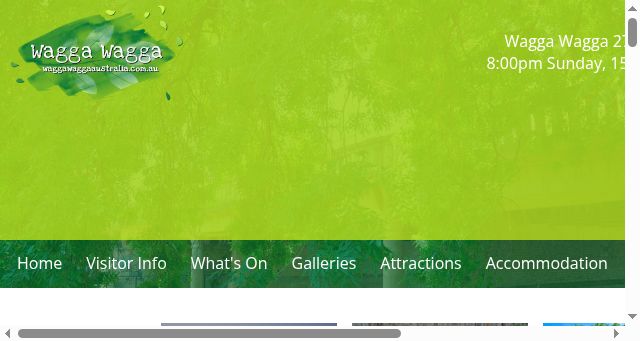 Screenshot of waggawaggaaustralia.com.au