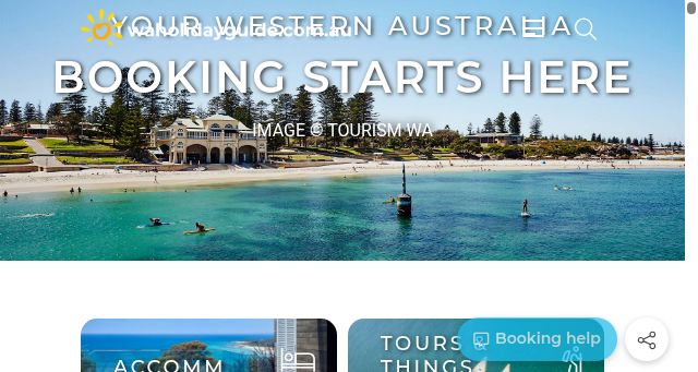 Screenshot of waholidayguide.com.au