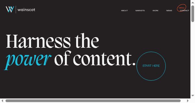 Screenshot of wainscotmedia.com