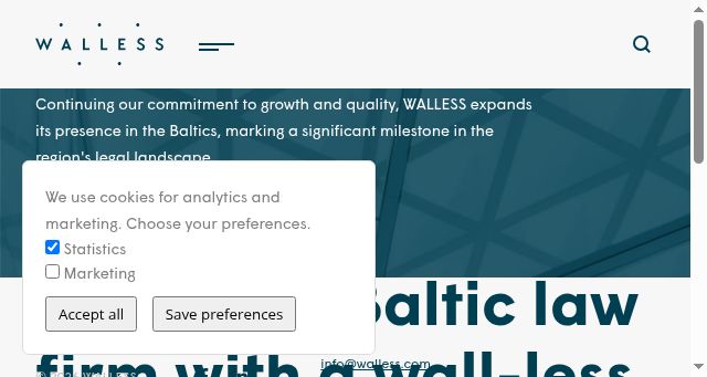 Screenshot of walless.com