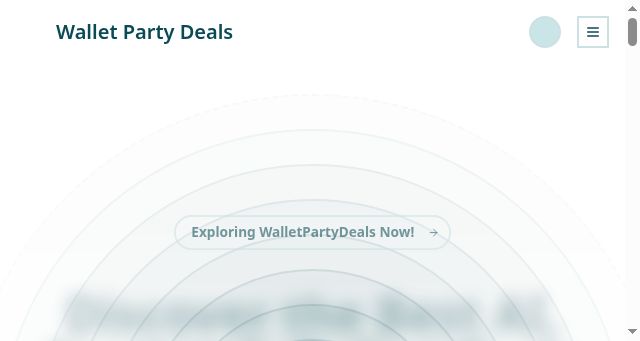 Screenshot of walletpartydeals.com