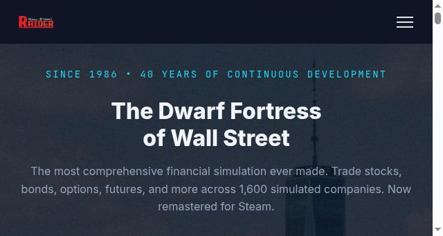 Screenshot of wallstreetraider.com