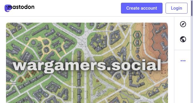 Screenshot of wargamers.social